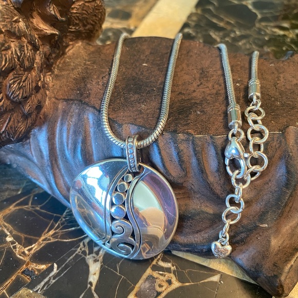 Brighton Silver Necklace with Intricate Design - Picture 2 of 5